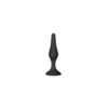 Plug Anal Noir en Silicone avec Ventouse Taille S 10,5 cm Pocket Pleasure + 1 dosette de lubrifiant